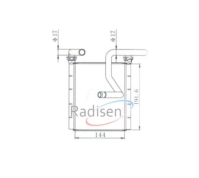 Honda Jazz Kalorifer Radyatörü RADISEN