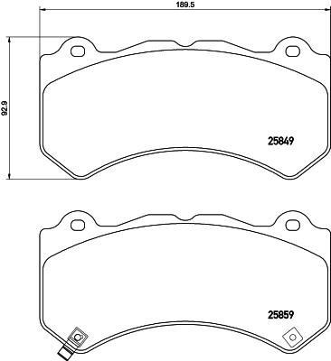 Jeep Grand Cherokee IV Ön Fren Balatası BREMBO