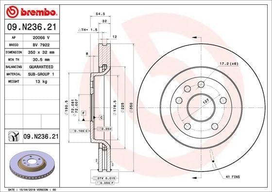 Jeep Grand Cherokee IV Ön Sağ-Sol Fren Diski BREMBO