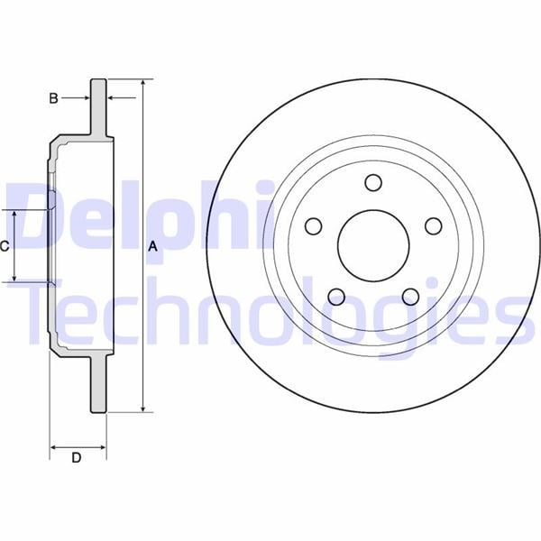 Jeep Grand Cherokee IV Arka Fren Diski DELPHI