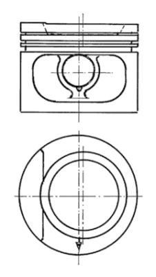 Volkswagen Jetta Golf Audi Motor Piston Segman 0.50 1.8 Litre KOLBEN