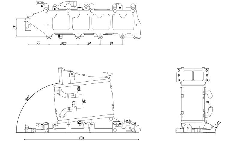 Volkswagen Jetta IV Intercooler Manifold RADISEN