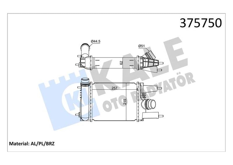 Nissan Juke Intercooler 1.2DIG-T KALE-RADYATOR