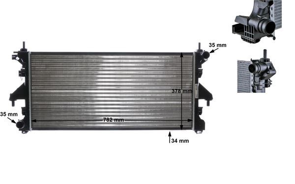 Citroen Jumper-Fiat Ducato Motor Su Radyatörü MAHLE