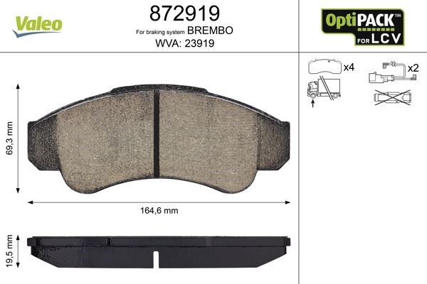 Citroen Jumper Ön Disk Fren Balatası LCV 2002>2006 VALEO