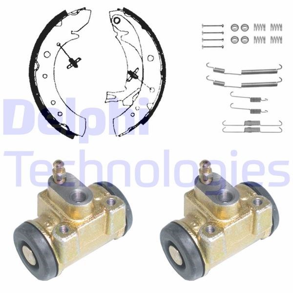 Citroen Jumper Relay Fiat Ducato Peugeot Boxer Arka Fren Pabuç Kiti DELPHI