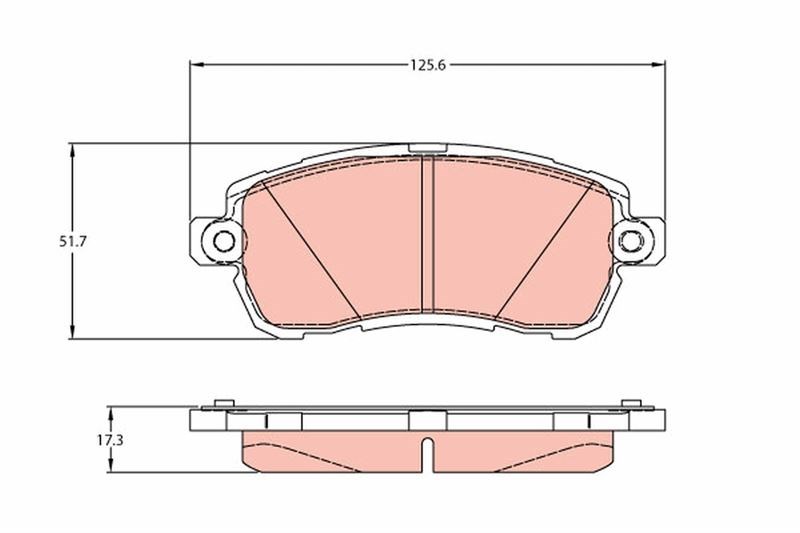 Ford Ka Ön Aks Disk Fren Balatası TRW