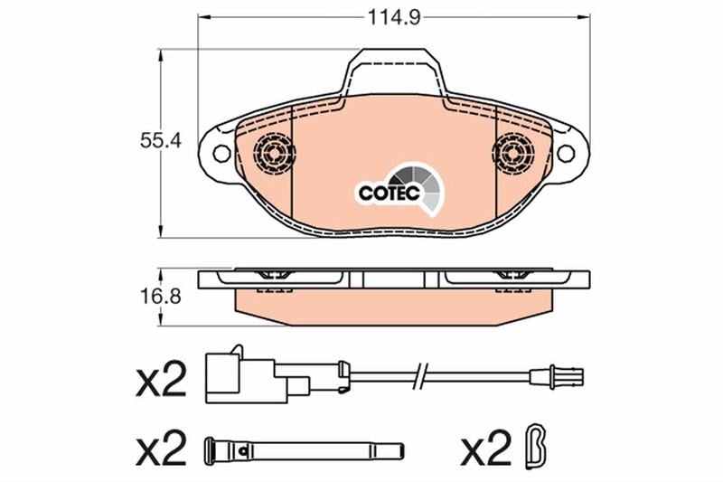 Ford Ka Ön Fren Balatası TRW