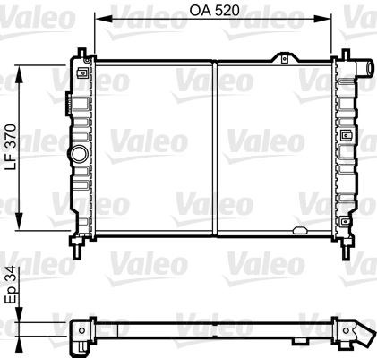 Opel Kadett Radyatör 1.7 D VALEO