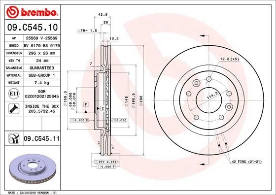 Renault Kadjar Ön Fren Diski BREMBO
