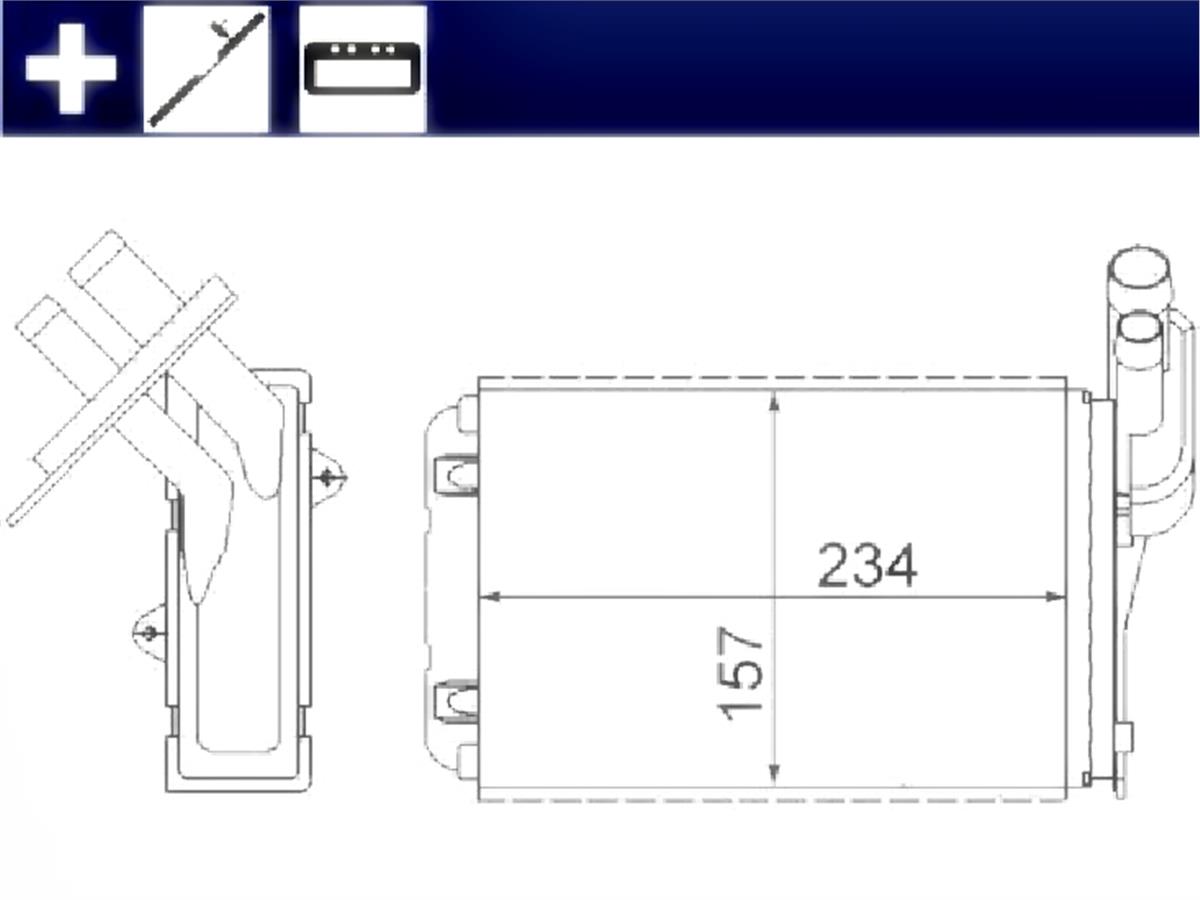 Kalorifer Radyatörü Mgn I-Clıo I-R19 234X157x42