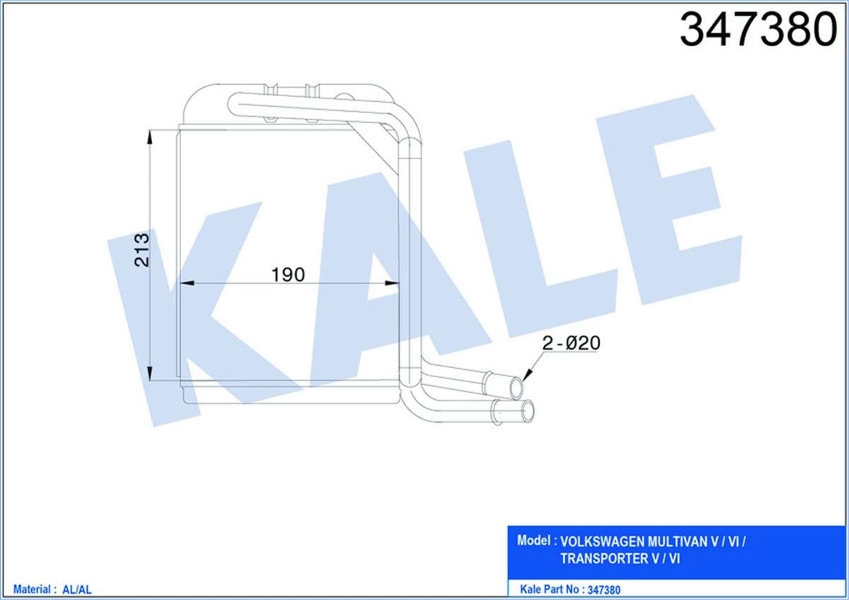 Kalorifer Radyatörü Tranporter T5-T6 03