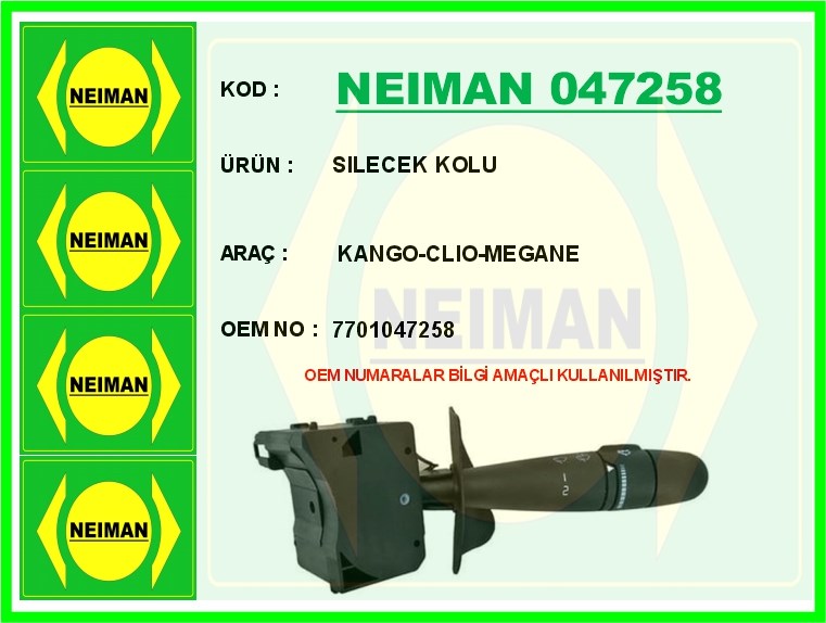 Renault Kangoo Clio Megane Silecek Kolu BESCHER
