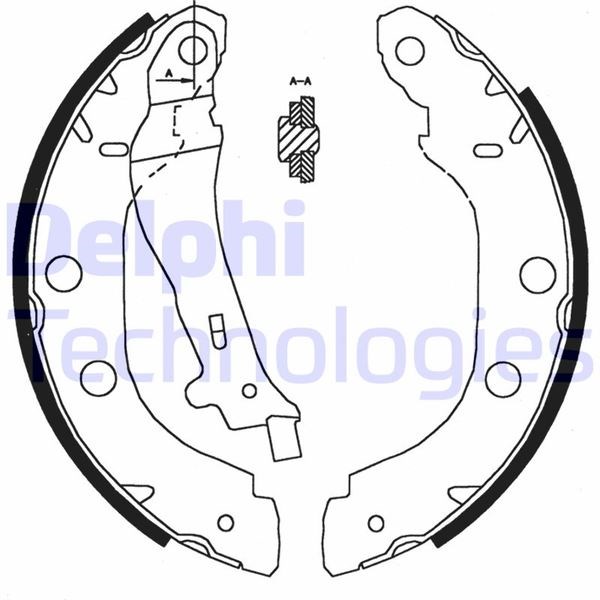 Renault Kangoo Nissan Primera Arka Pabucu Balata DELPHI