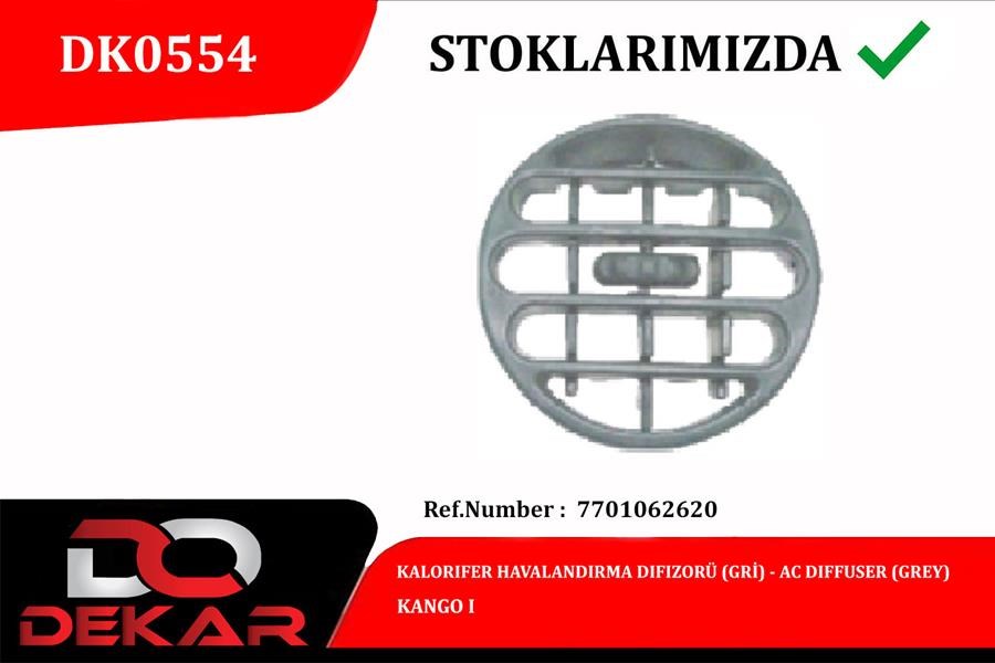 Renault Kangoo I Kalorifer Havalandırma Difizör Gri DEKAR