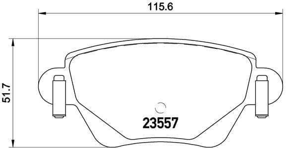 Renault Kangoo Ford Mondeo Jaguar X-Type Arka Balata BREMBO
