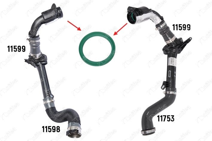 Renault Kangoo Megane 3 Fluence 1.5 DCI K9K Turbo Borusu Contası NIFEA