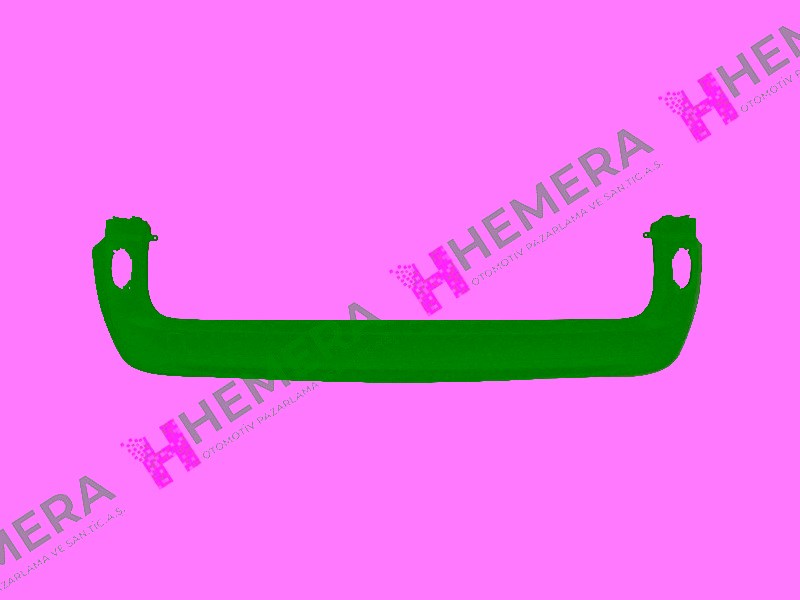 Renault Kangoo III Arka Mat Siyah Bantlı Desenli Tampon PULO