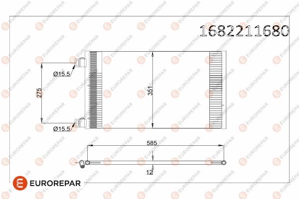 Renault Kangoo 3 Klima Radyatörü Kondenser EUROREPAR