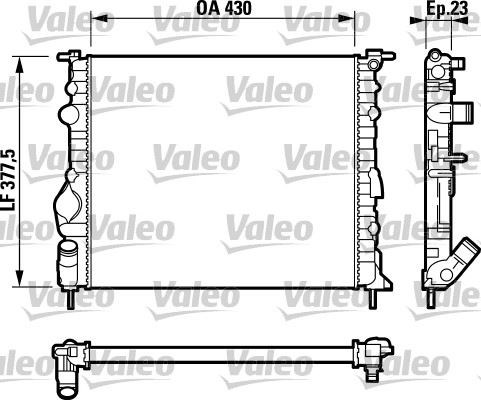 Renault Kangoo 97> 1.2 Motor Su Radyatörü VALEO