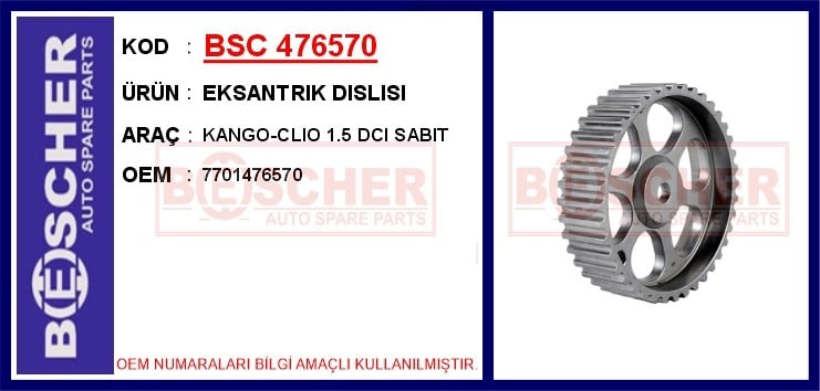 Renault Kangoo Eksantrik Dişlisi 1.5 DCI Sabit BESCHER