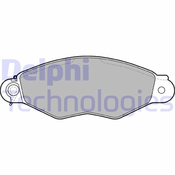 Renault Kangoo Clio Symbol 1 Citroen Xsara Peugeot 306 Ön Fren Balatası DELPHI