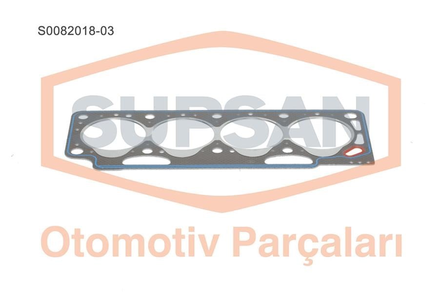 Renault Kangoo 1.9D Silindir Kapak Contası 3 Çentik SUPSAN