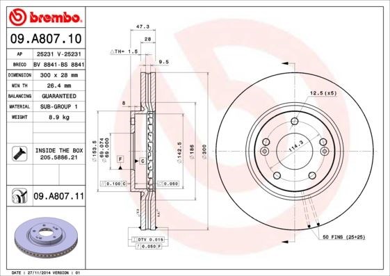 Kia Ön Fren Diski UV Coated BREMBO