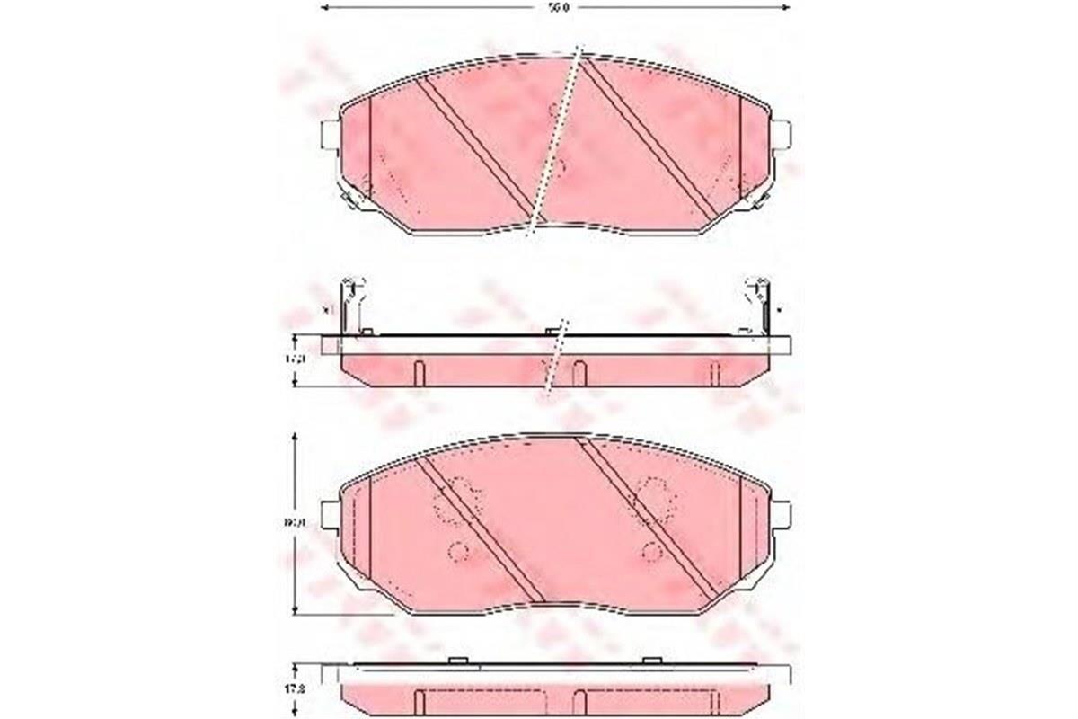 Kia Sorento Ön Fren Balatası Trw 02-10 581013Ee00