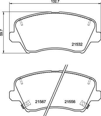 Kia Cerato III Saloon Ön Fren Balatası BREMBO
