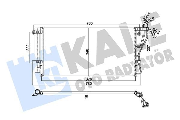 Kia Carens Kondenser KALE-RADYATOR