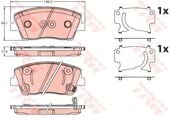 Genesis G70 Ön Aks Disk Balata TRW