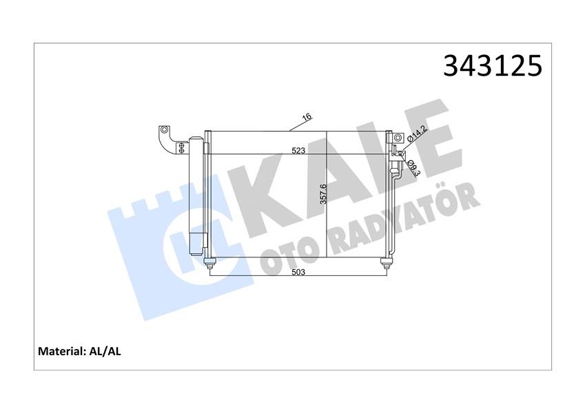 Kia Rio II Klima Kondenseri KALE-RADYATOR