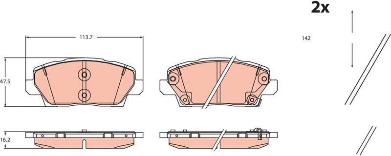 Kia Picanto III Disk Balata TRW