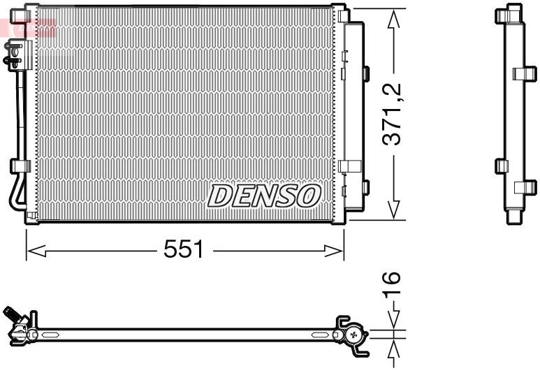 Kia Rio III Klima Radyatörü Kondenser DENSO