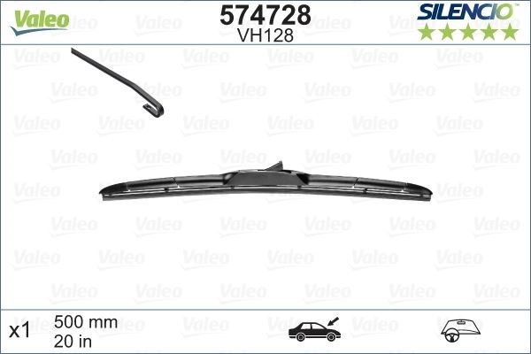 Kia Subaru Suzuki Toyota Silecek Süpürgesi Rüzgarlıklı Hibrid 500 mm VALEO