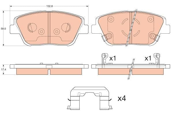 Kia Optima Ön Aks Disk Balata TRW