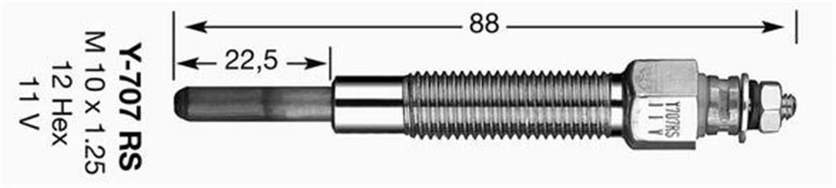 Kızdırma Bujisi H100 96 -L200 83-97 -L300 86 -Pajero Iı 91-Oo Starex 98-08