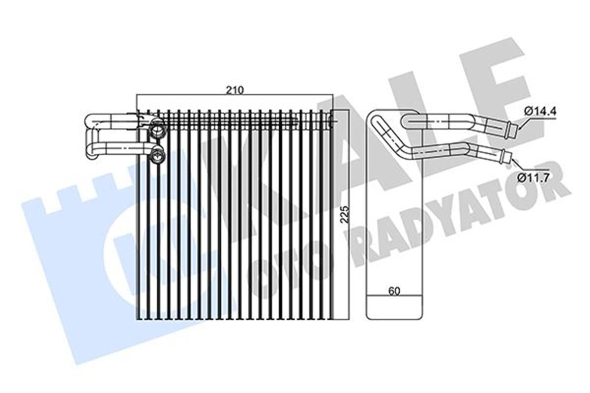 Klima Evaporatör Logan 11 Modus 04 Duster 10 Micra 03-10 1.0-1.2-1.4 16V