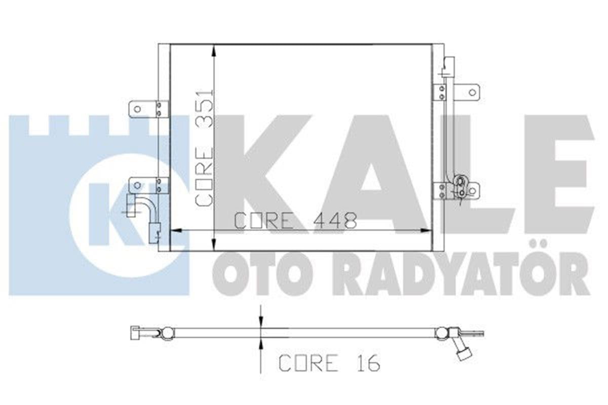 Klima Radyatörü Kondenser Albea 1.3Jtd 450X350x16 1 Sıra Alb Sistem