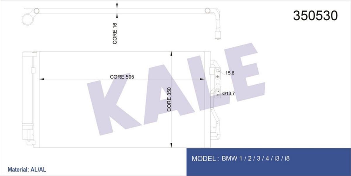 Klima Radyatörü Kondenser Bmw 1.16I-1.16D--3.16I-3.20D-2.18D-4.18D-4.20D 11