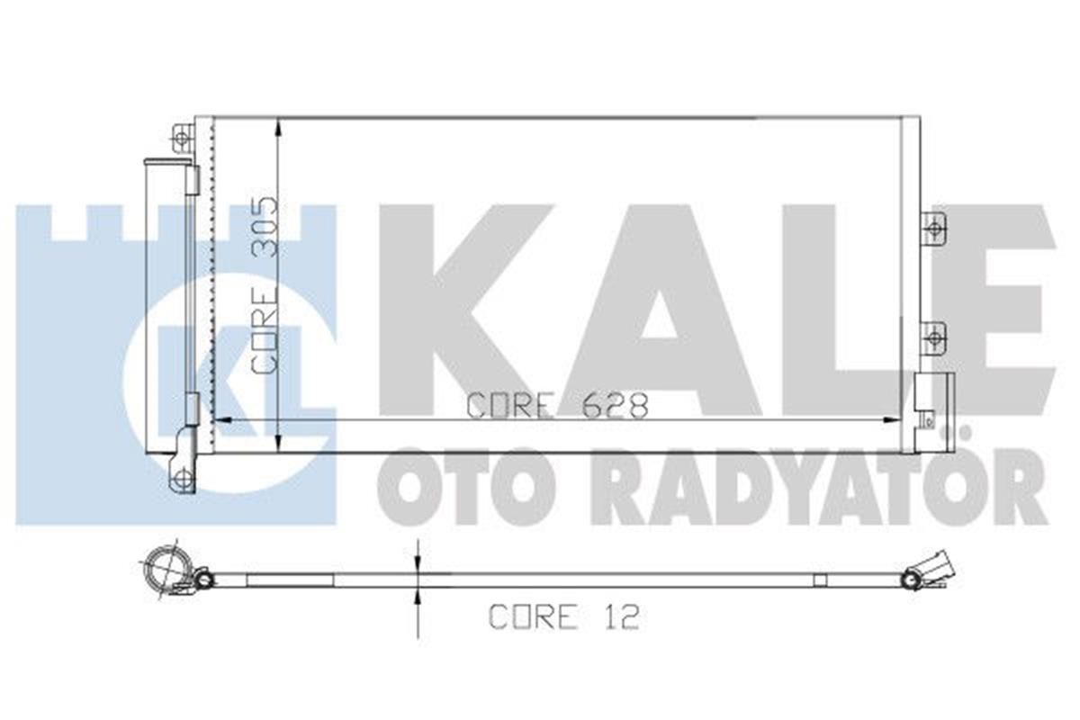 Klima Radyatörü Kondenser Linea 1.3 Jtd 628X305x12 1 Sıra Alb Sistem