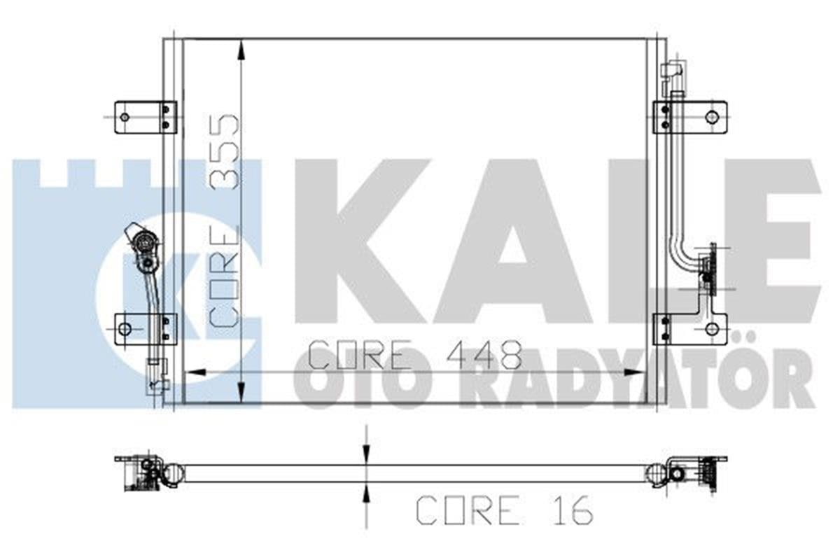 Klima Radyatörü Kondenser Palio 1.2 448X355x16 1 Sıra Alb Sistem