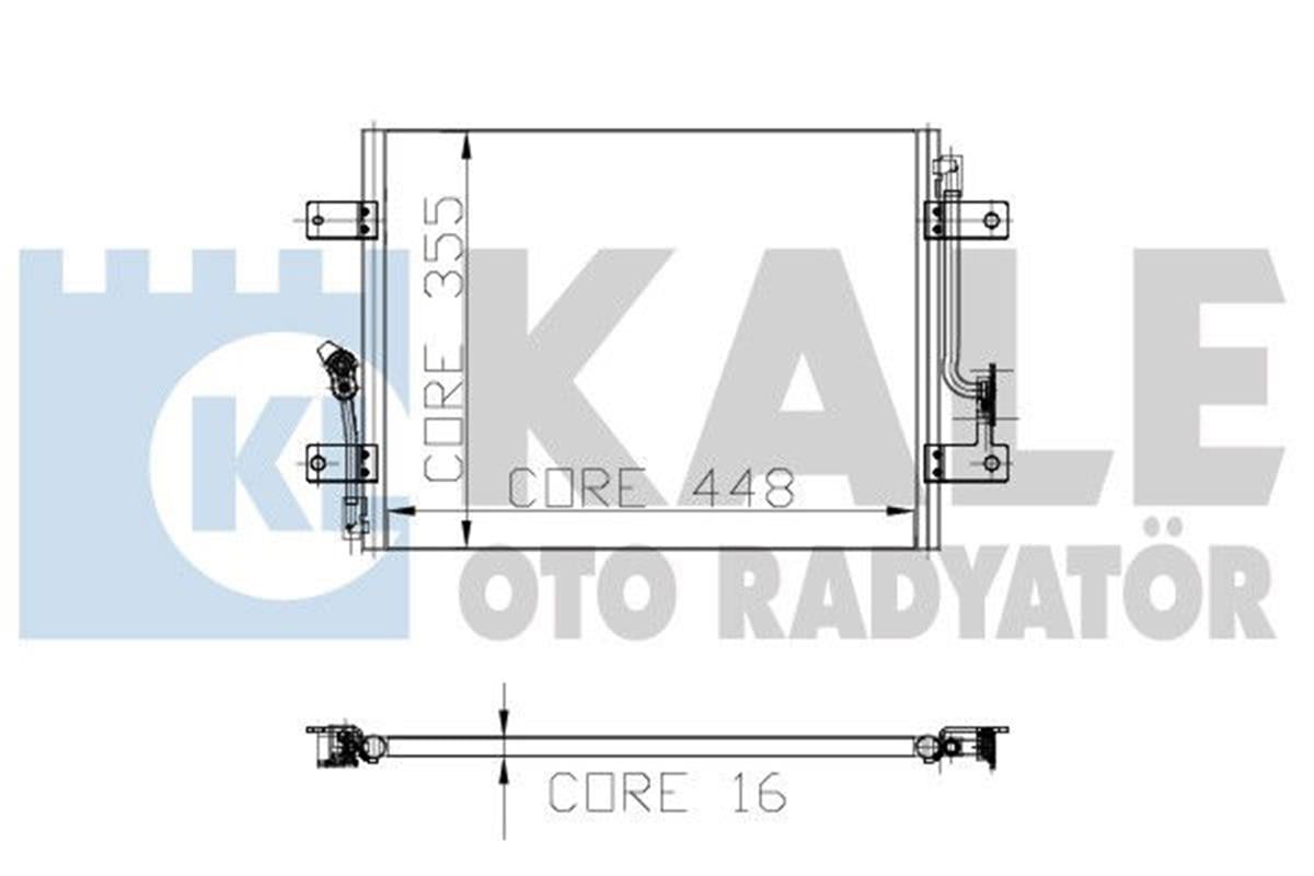 Klima Radyatörü Kondenser Palio 1.4-1.6 490X350x21 1 Sıra Alb Sistem