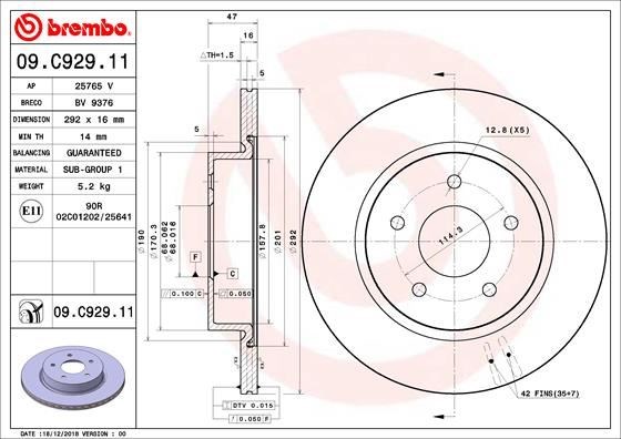 Renault Koleos 2 Arka Fren Diski Havalandırmalı BREMBO
