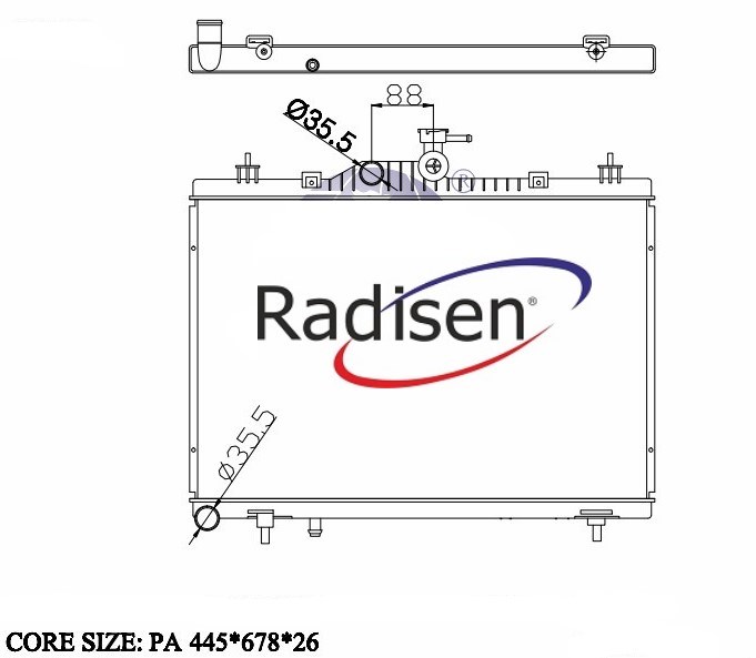 Renault Koleos Radyatör 2.0 dCi RADISEN