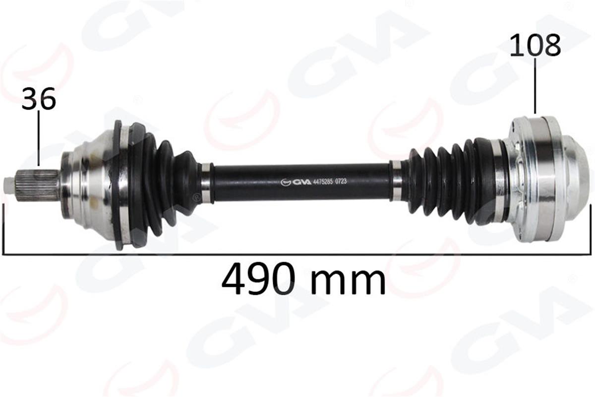 Komple Aks Ön Sol Golf 5-Jetta-Caddy-Passat 1.9 Tdi-2.0 Tdi 04- Bkp-Bkd-Bls-Bkc-