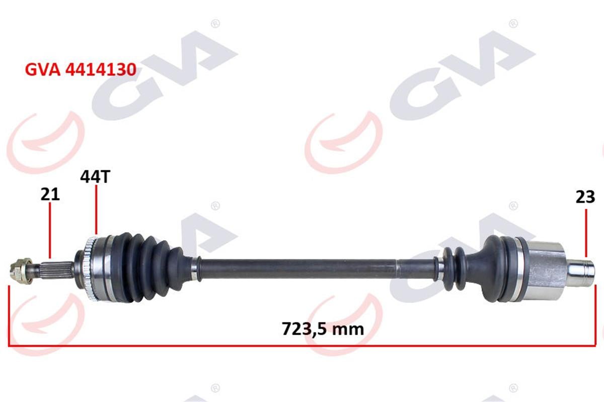 Komple Aks Sağ Clio 2 1.5Dcı 98-05 Abs Li 44Diş 728Mm Yaylı