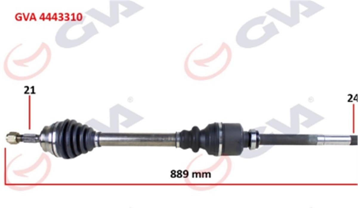 Komple Aks Sağ Peugeot 301-Elysee 12- 1.6 Hdı 889Mm