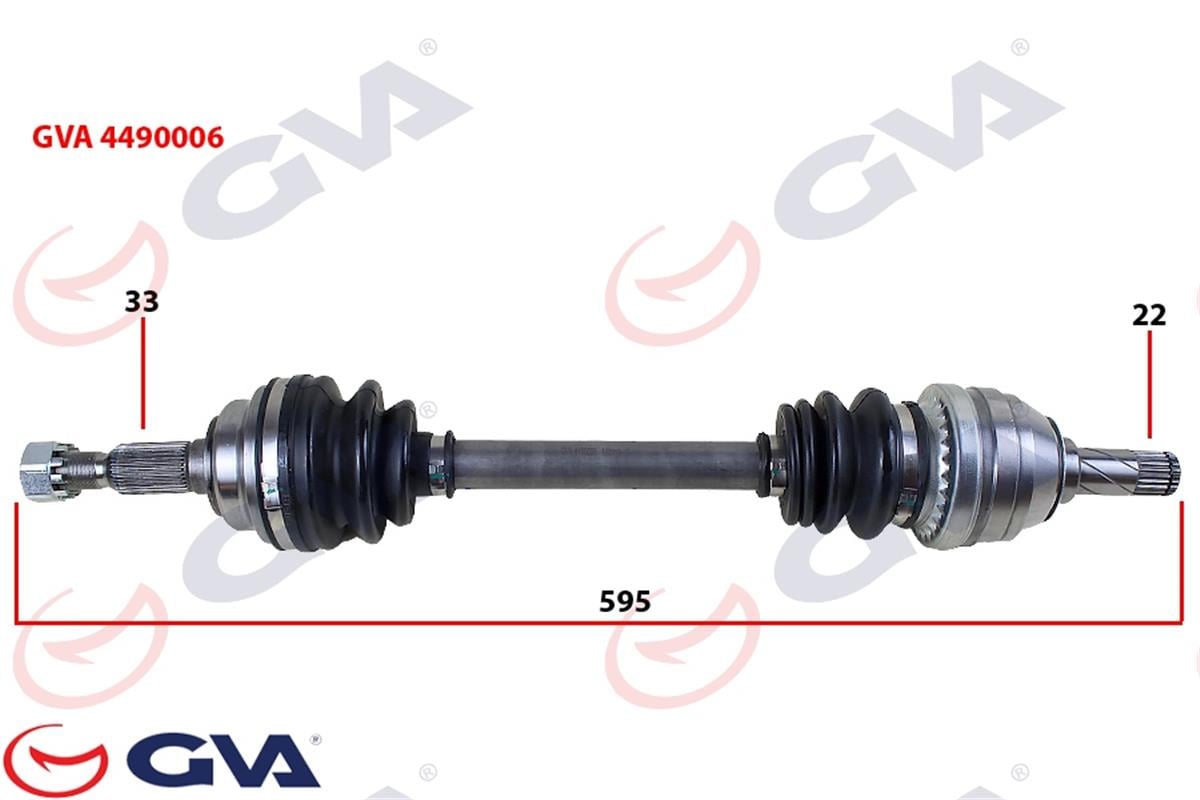 Komple Aks Sol Astra G 1.4/1.6 16V 98-05 595Mm